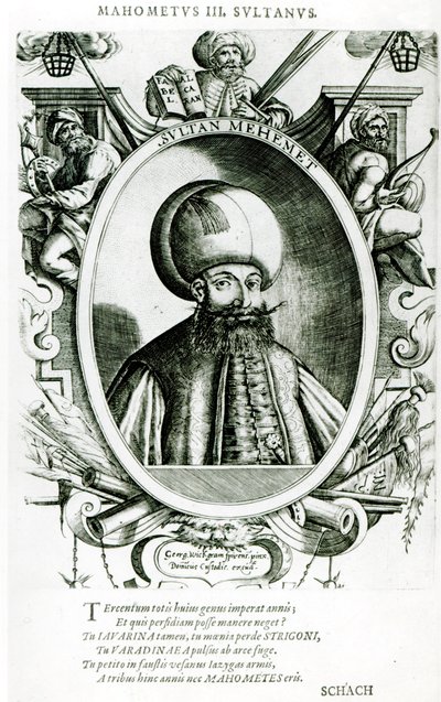 Portræt af Mehmet III af English School